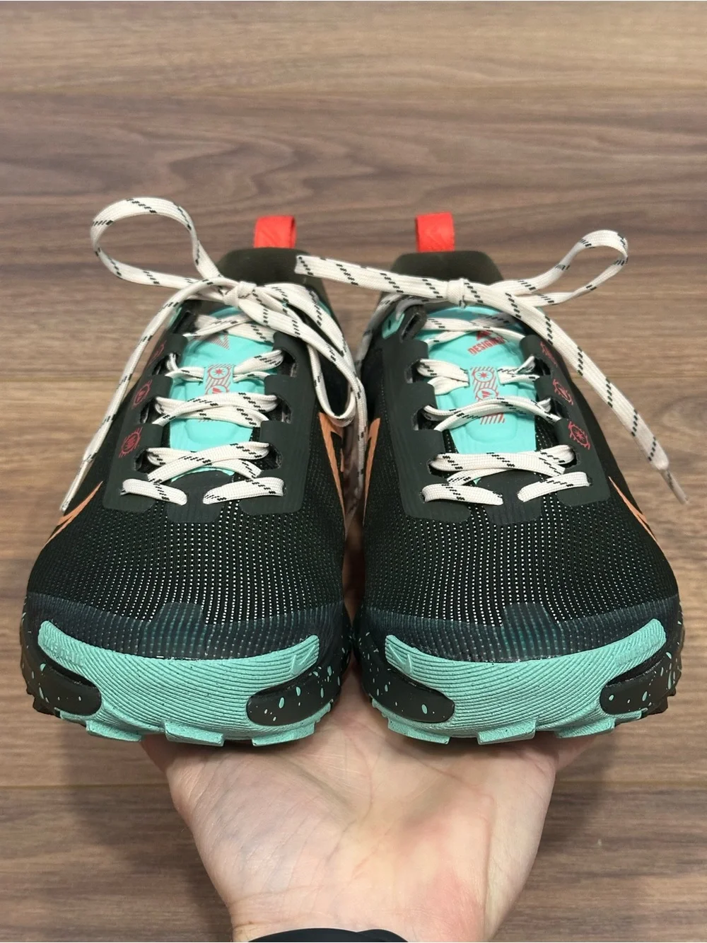 Nike Women’s Terra Kiger 9 Sneaker Sequoia Emerald Rise Guava Ice Amber Brown 10